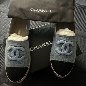 Chanel denim espadrilles-authentic